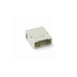 Insert HM modulaire, Quick Connection à ressort, mâle, 12 pin, 10A, Polycarbonate 
